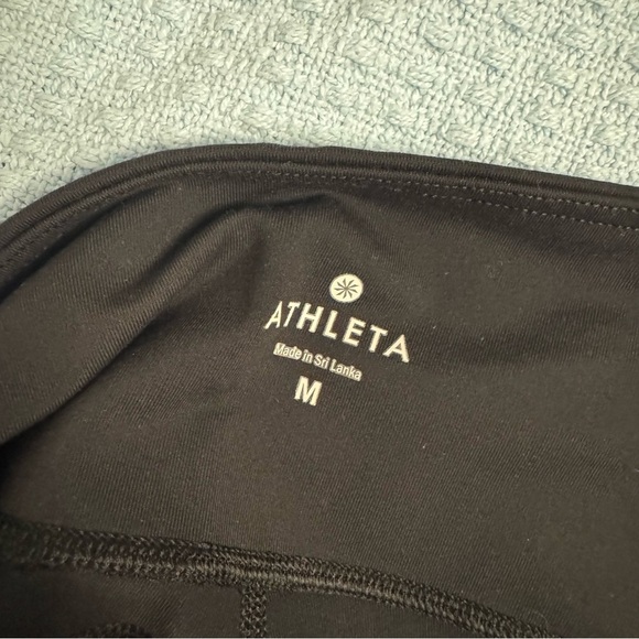 Athleta Gleam Faux Leather Leggings with Pockets - Women’s Medium - Picture 6 of 10